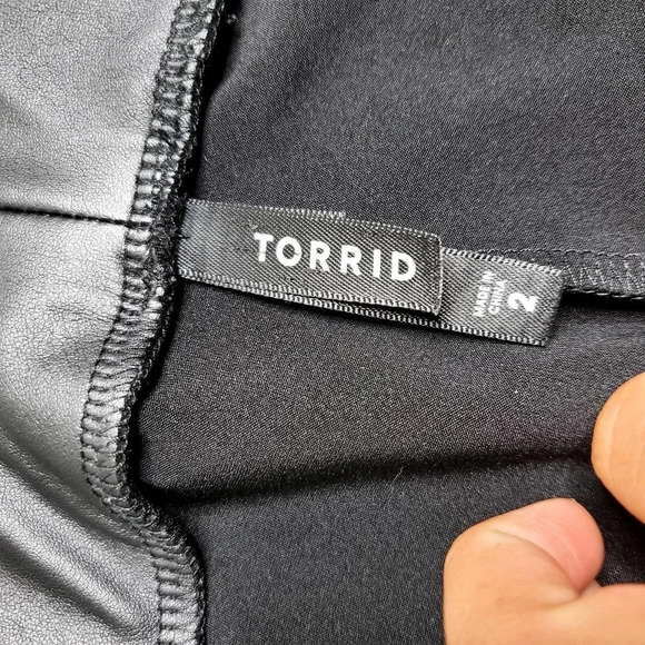Torrid Black Faux Leather Legging - Picture 5 of 5